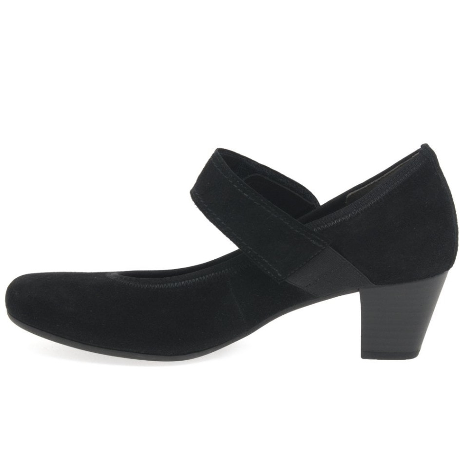 Gabor Daim Noir | Escarpins Mary Jane Exclusifs Nola Pour Femmes